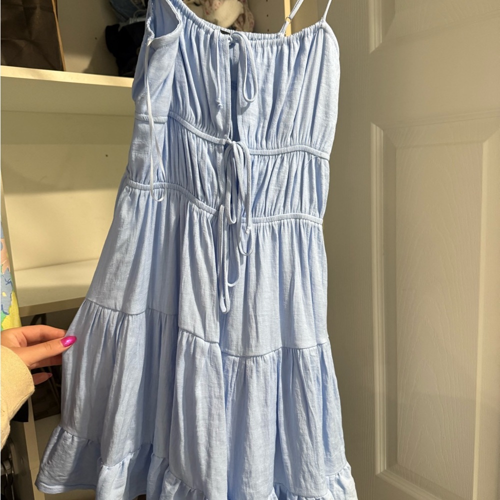 Cotton Candy Light Blue Mini Dress